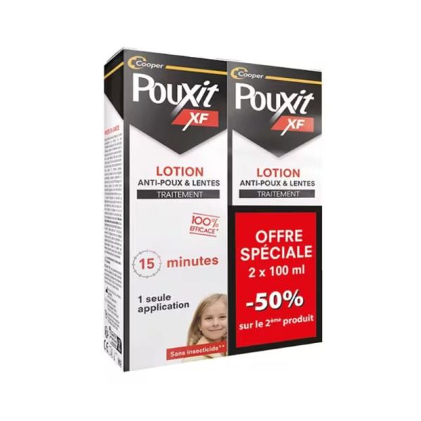 Duo Pouxit XF Lotion Anti-Poux & Lentes 2 x 100 ml | Format familial