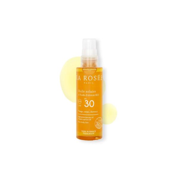Huile solaire SPF 30 150ml | Huile d'abricot BIO