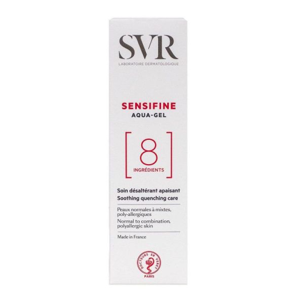 SVR Sensifine Aqua-Gel | Gel hydratant apaisant pour peaux mixtes à grasses sensibles