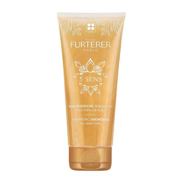 René Furterer 5 Sens Huile de Douche Sublimatrice | Peau douce, satinée et lumineuse | 200 ml