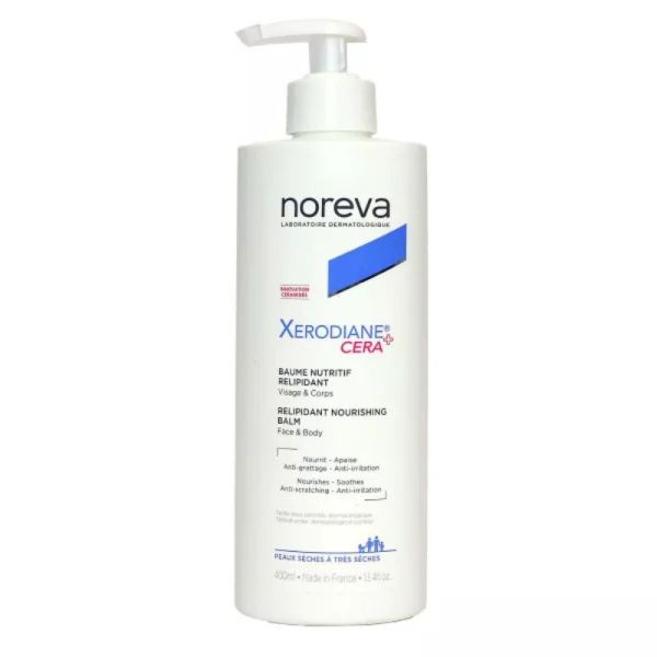 Noreva Xerodiane Cera+ Baume nutritif relipidant | Irritations & démangeaisons | 400 ml