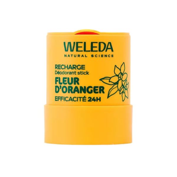 Weleda Recharge Déodorant Stick Fleur d’Oranger | Protection transpiration 24 h | 50 g
