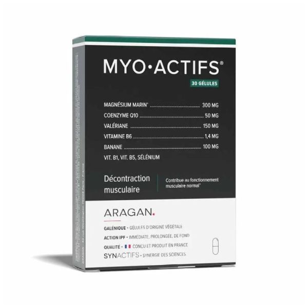 MYO•ACTIFS® | Magnésium marin, valériane et coenzyme Q10 | 30 gélules