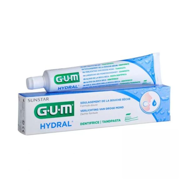 GUM HYDRAL Dentifrice Bouche Sèche | Hydrate et protège les muqueuses | 75 ml