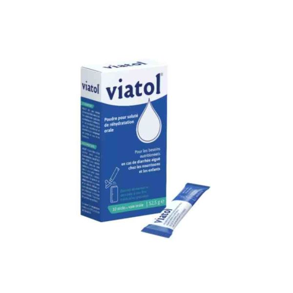 Viatol Poudre pour soluté de réhydratation orale 10 sticks