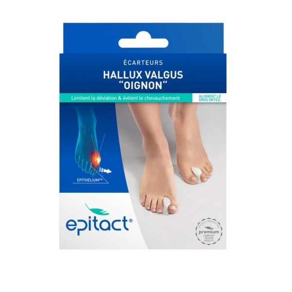 EPITACT | Écarteurs d’Orteils Hallux Valgus | Lot de 2 en silicone