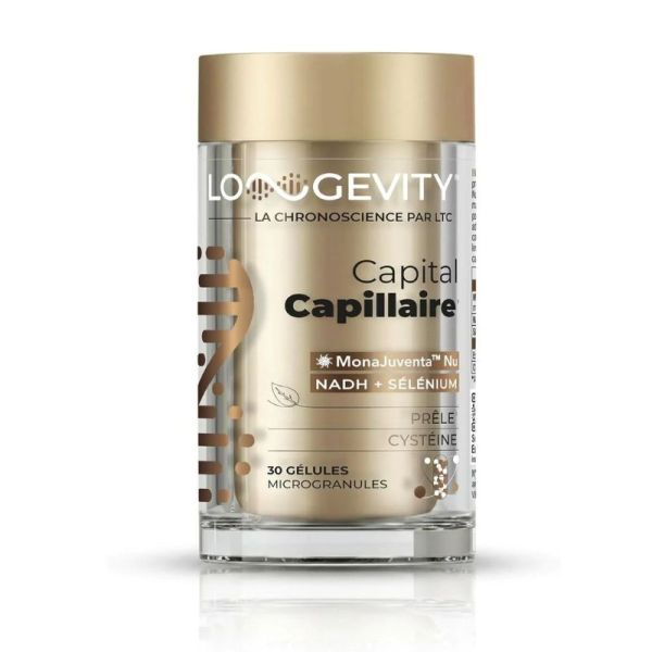 Longevity Capital Capillaire | Force et croissance des cheveux | 30 gélules