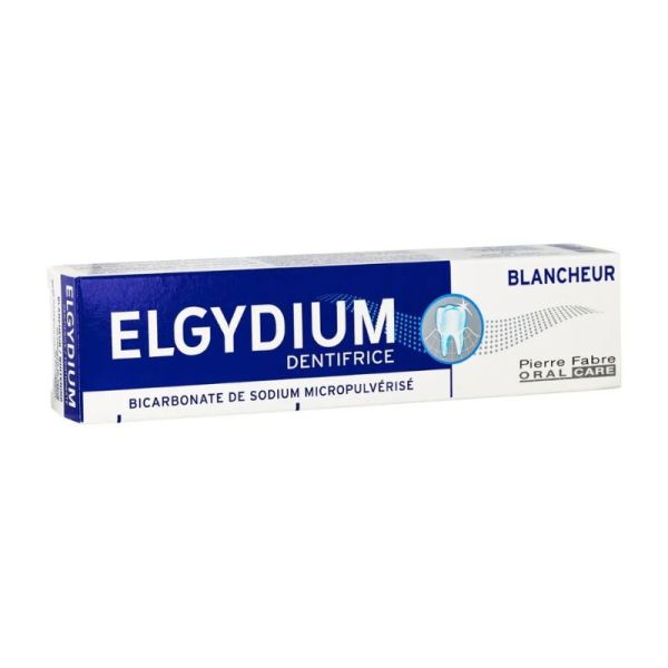 Elgydium Blancheur 75 ml | Dentifrice blanchissant au bicarbonate de sodium