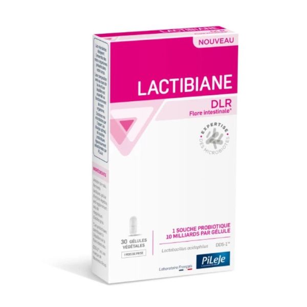 Lactibiane DLR Flore Intestinale  | Probiotique Lactobacillus acidophilus DDS-1™ | 30 gélules végétales