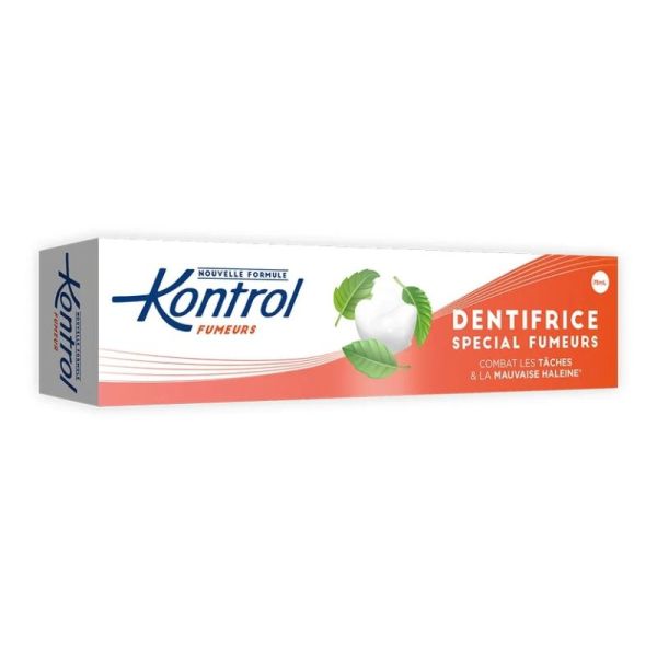 Kontrol Dentifrice Spécial Fumeurs | Anti-taches et fraîcheur menthe | 75 ml