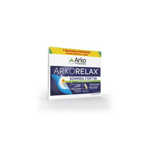Arkorelax Sommeil Fort 8H Arkopharma - Offre spéciale 30 comprimés